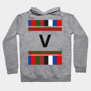 Black v letter Hoodie